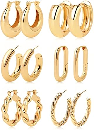 14K huggie hoops (multipack)