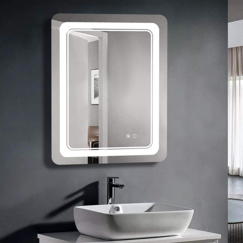 Buy Keonjinn LED Mirror, 24 x 32 Inch Lighted Bathroom Vanity Mirror with Lights, Wall ed Anti