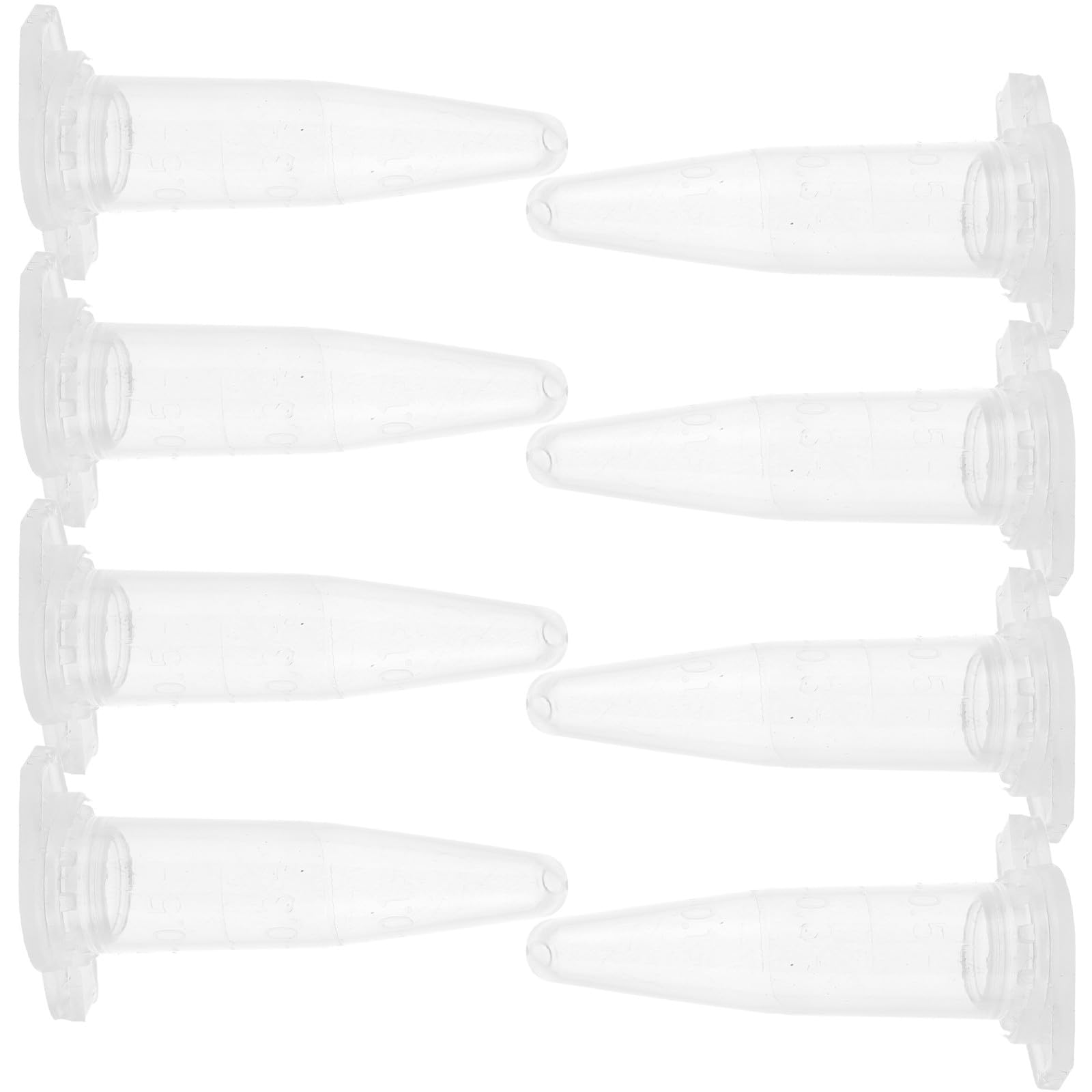 Tubes à Microcentrifuger de 5 Ml en Plastique Transparent, Lot de 1000, Couvercle à Pression pour Manipulation Sécurisée d'Échantillons en Recherche