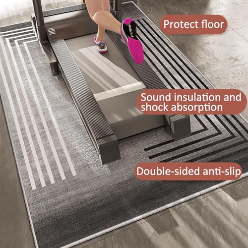 Treadmill-Mat-Indoor-Bike-Mat-Exercise-Bike-Mats-Fitness-Protective-Indoor-Mat-High-Density-Durable-Workout-Mat-Non-Slip-Waterproof-Exercise-Equipment-Mat-Hard-Floor-Size140x200x07cmColorG