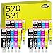 Happy Printer 20 Druckerpatronen kompatibel mit Canon PGI-520 / CLI-521 für Pixma IP3600 IP4600 IP4700 MP540 MP550 MP560 MP620 MP630 MP640 MX860 MX870 Canon Druckerpatronen günstig Kaufen-Happy Printer 20 Druckerpatronen kompatibel mit Canon PGI-520 / CLI-521 für Pixma IP3600 IP4600 IP4700 MP540 MP550 MP560 MP620 MP630 MP640 MX860 MX870