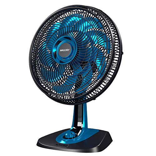Ventilador de Mesa, Neo Air 15, Preto/Azul, 220v, Mallory
