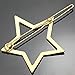 Q&Q Fashion Blogger Gold Shooting Star Cut Out Hair Pin Clip Dress Snap Barrette Hen Party
