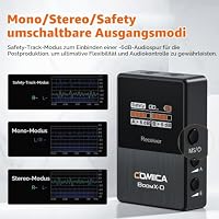 COMICA BoomX-D2 Wireless Drahtloses Mikrofon mit 2 Sendern und 1 Empfänger – Ansicht 3