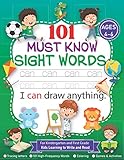  101 Must Know Sight Words Ages 4-6: For Kindergarten and First Grade  Kids Learning to Write and Read Sight Words Plus Games & Activities  Letter Tracing Book