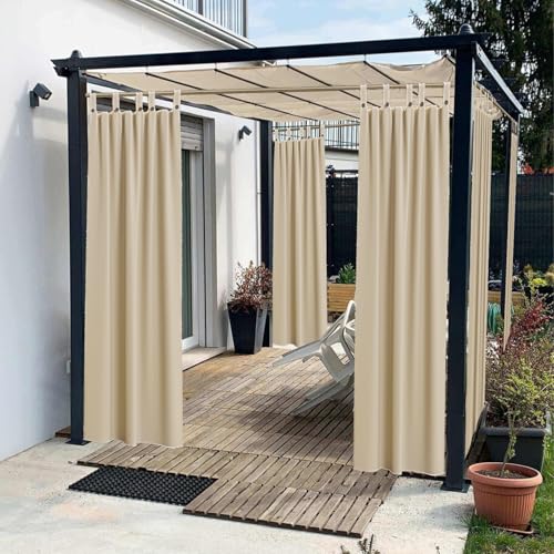 Zm Market Tenda Gazebo da Esterno 160x270cm Panna, Struttura Resistente, Tenda da sole per esterno Accorciabili, Dotati di Chiusura Bottone, Protezione Solare Terrazzo Giardino Balcone Kit 1 pezzo