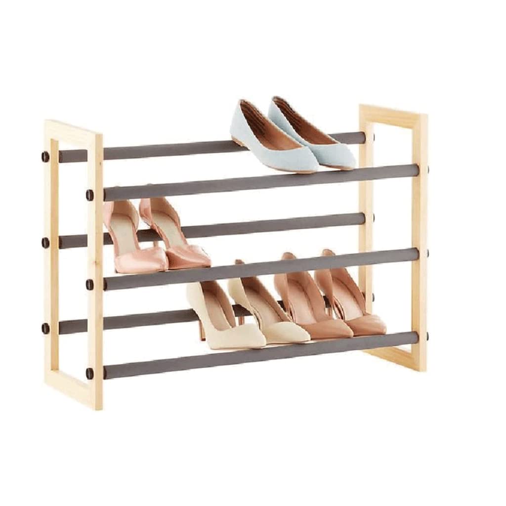 Étagère à chaussures métal fin pour ranger les souliers encombrants