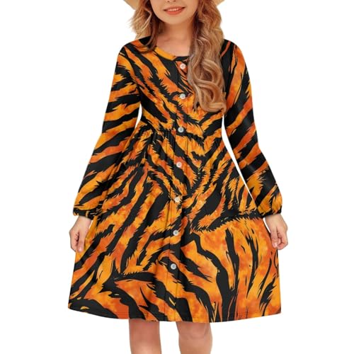 A line Dress Girls Dresses for Children Long Sleeve Dress