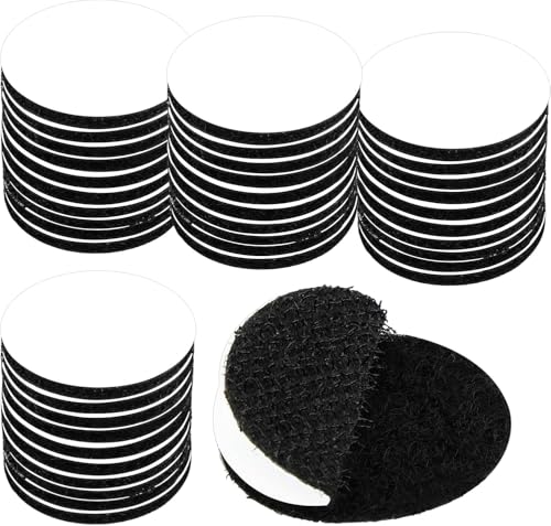 GDSZ LAERSI Scratch Double Face Sticker, Adhesive Tapes, Bandes Auto-agrippantes, Adhesive Gripping Tape with Hooks and Loops(Noir)