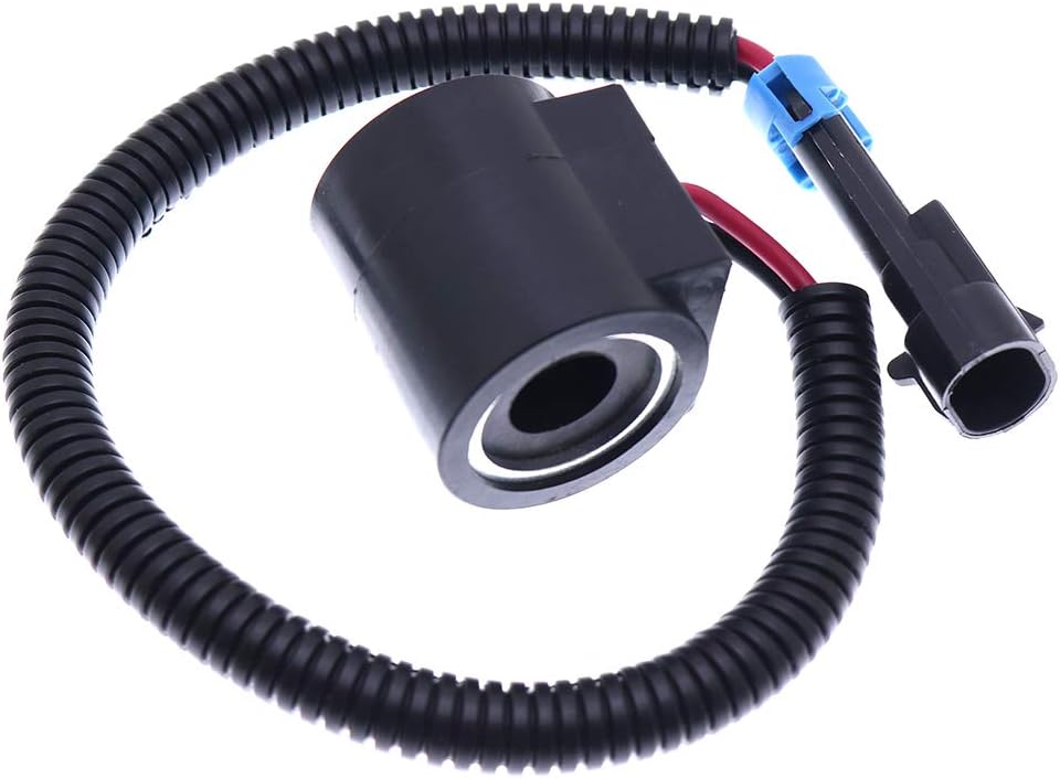 FridayParts 12V Solenoid Valve Coil 6671025 6309311 Compatible for HydraForce Bobcat 453 463 553 653 751 753 763 773 7753 S150 S160 S175 T180 T190