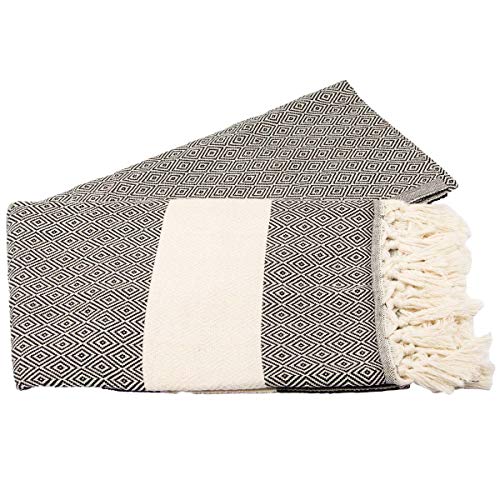 Clotho Turkish Beach Towel Set Of 4 - Beach Towels Oversized 4 Pack - Fast Drying Beach Blanket Sandfree Turkish Towels Giftable 100% Cotton 39 X 70 Inch #TOP5