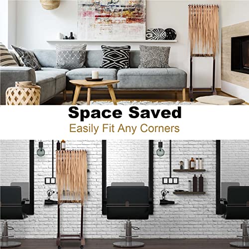 Yumkfoi 144 Pegs Braiding Hair Rack, Standing Hair Extension Holder