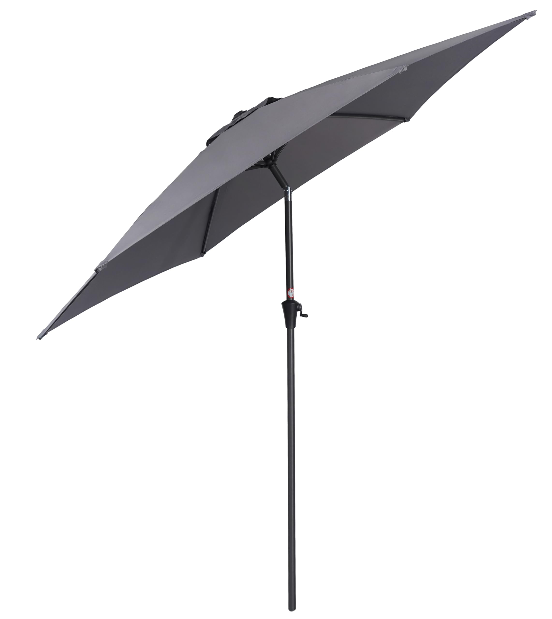 Deuline Alu Sonnenschirm Ø300cm Gartenschirm Terrassenschirm Marktschirm neigbar mit Kurbel Aluminium Mast UV50+ Bespannung MALTA+