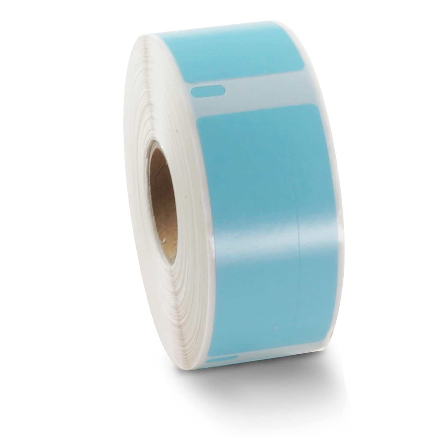 BETCKEY Colored Labels Compatible with Dymo 1738595 (3/4" x 2-1/2") Barcode/File Labels, Compatible for Dymo LabelWriter Thermal 450, 4XL & Zebra Desktop Printers [1 Roll, Light Blue]