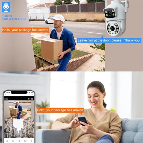 Cámara de visión nocturna a color y seguimiento humano automático para chalets 4