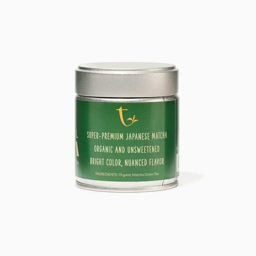 Two Leaves and a Bud Organic Ceremonial Matcha Green Tea 18 Servings 100 Japanese Matcha powder 1oz Tin — view 6