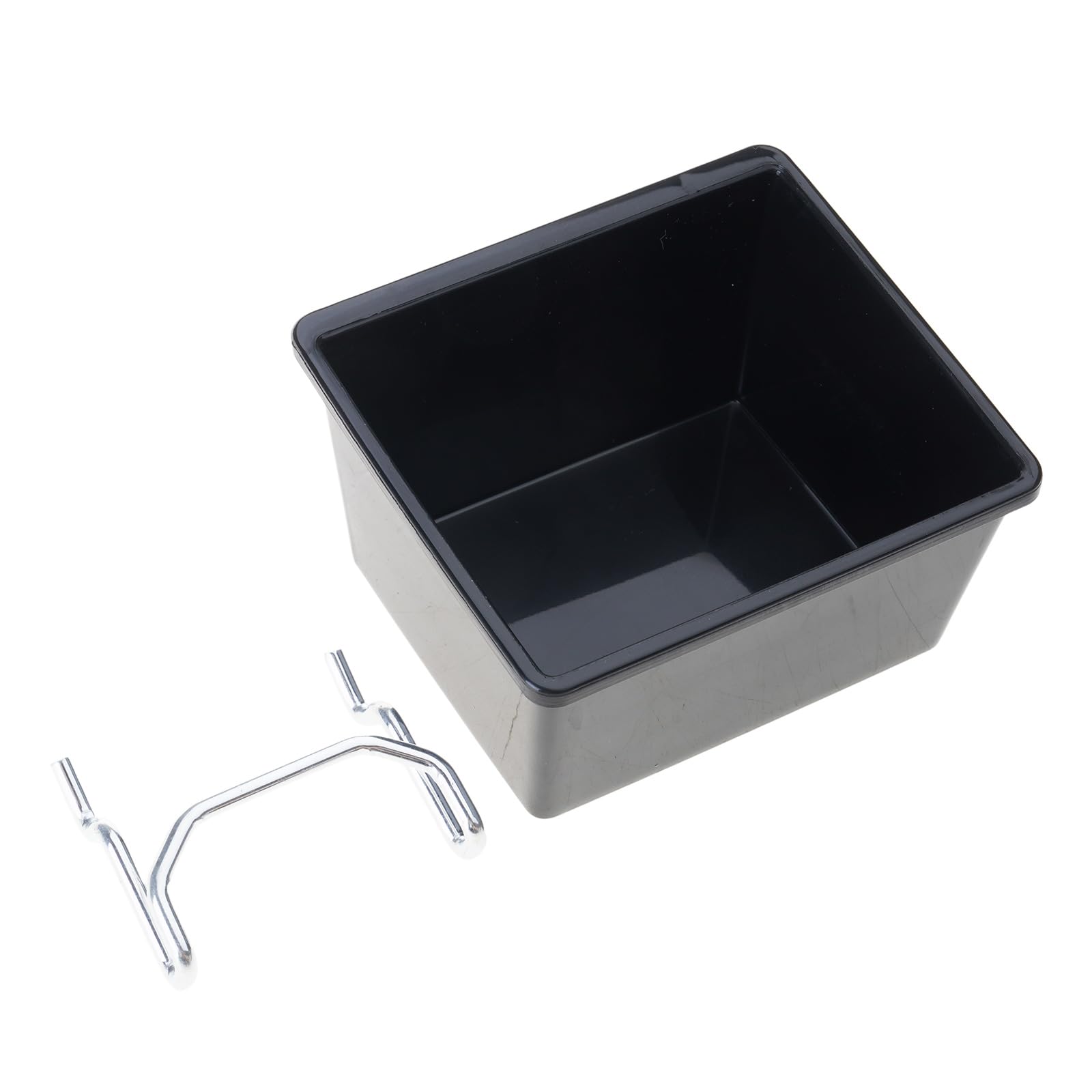 YWLUUOO Pegboard Box Peg Board Organizer Basket for Workshop and Garage Practical Nails and Screws Storage Solution Hardware Storage Box with Hook