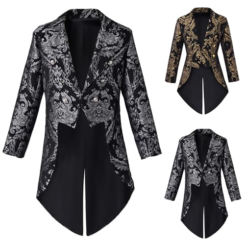 Abrigo renacentista vintage victoriano gótico y chaqueta steampunk medieval 2