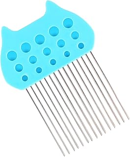 Angoily peine de papel quilling peine herramienta de bricolaje herramienta de artesanía de papel material herramienta peine quilling herramientas de quilling de papel artesanal Metal Azul
