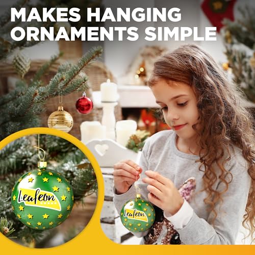 Leafeon 50 Pack Christmas Ornament Hooks β Essential Christmas Ornament Hangers β Great Ornament Hooks for Tree Decoration (Gold) - Image 4