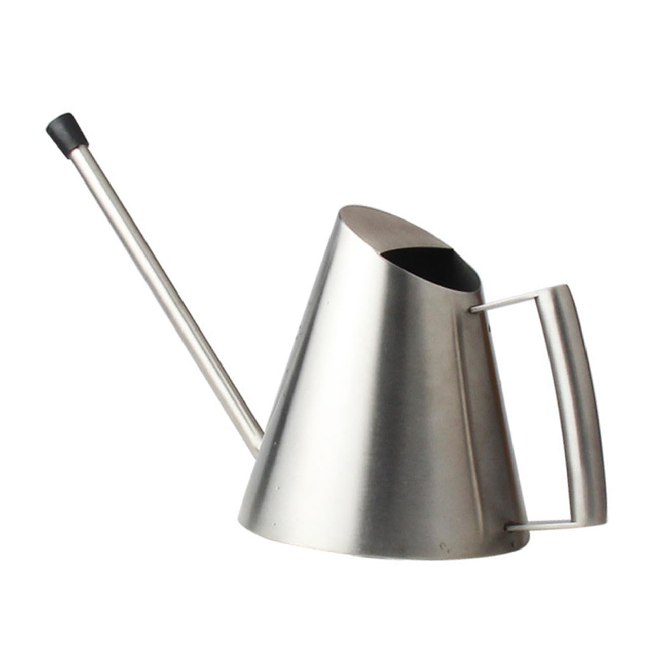 1500ml Arrosoir Argenté, Poignée Ergonomique en Acier Inoxydable