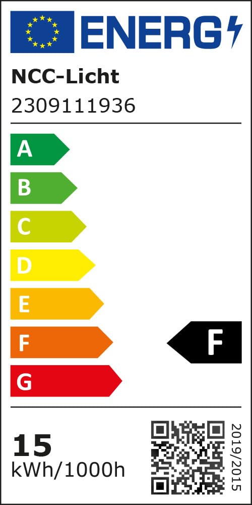 NCC-Licht 25 bombillas LED T8, 105 cm, 15 W, G13, 1500 lm, 865, luz blanca diurna, 6500 K, incluye arrancador