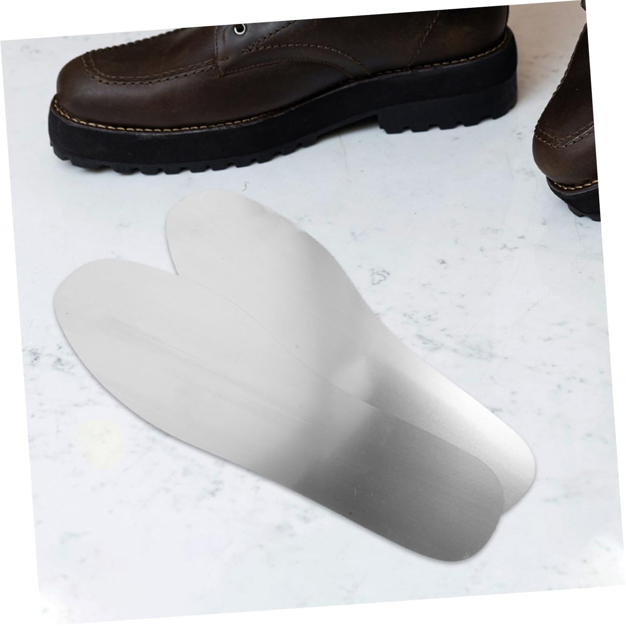 FOMIYES 4 Paare Edelstahl Einlegesohlen Durchtrittsichere Arbeitsschuhe Sohlen Metall Einlagen Antirutsch Herren Damen Für Sicherheitsstiefel Und Alltagsschuh