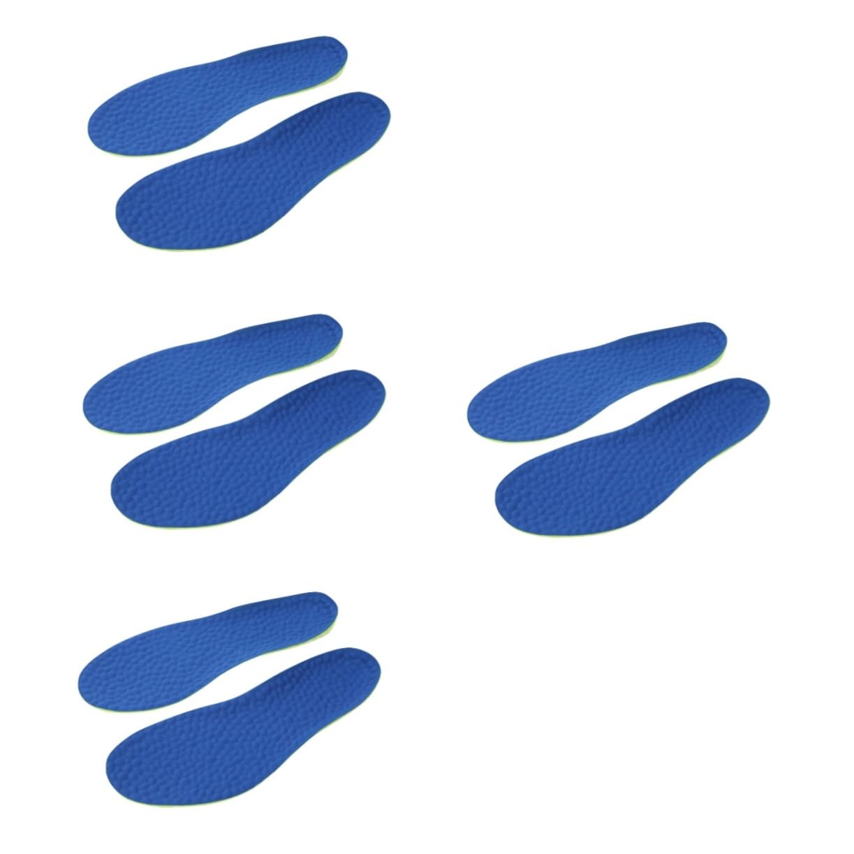 FOMIYES 4 Paare Sport-Einlegesohle Sohleneinlagen Sport Einlegesohlen schäumende Fußeinlagen wechselfußbett fußkissen fusspads Einlegesohle für Schuhe Schuheinlagen damen TPU-Schaum Blue