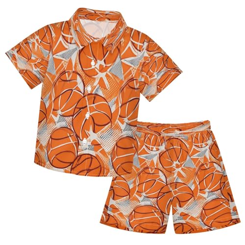 Image of Boccsty Red Strawberry Boy Summer Shorts Sets Hawaiian Toddler Boys T-Shirt & Pants 2 Pcs 3T-10T