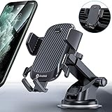 handyhalter iphone 8 auto [Studieren Sie Jedes Detail für Eine Hervorragende Stabilität] ①Das vollständig abgedeckte Silikonkissen kann effektiv verhindern, dass das Telefon kratzt und verrutscht. ②Das patentierte Airbag-Design verbessert die Stabilität und der Telefonclip-Arm drückt nicht auf die Telefontasten. ③Der Handy-Klemmarm und die verstellbare Basis sind um 18° und 20° nach innen geneigt, selbst auf holprigen Straßen müssen Sie sich keine Gedanken über Navigation, Aufladen, Telefonieren usw. machen.