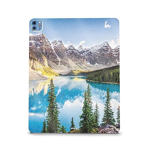Image of MightySkins Carbon Fiber Skin Compatible with Apple iPad Pro 12.9 inch M2 6th Gen (2022) Full Wrap Kit - Mountain Lake | Protective, Durable Textured Carbon Fiber Finish | Easy to Apply | Made in The USA