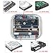 Tccmebius TCC-S865 USB 3.0 to SATA IDE Dual Slots External Transparent Hard Drive Docking Station with Card Reader and 2 Ports USB 3.0 Hub for 2.5 3.5 Inch IDE SATA I/II/III HDD SSD