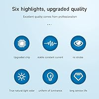 Vista 5 de Kit de barra de luz LED Creality Official Ender 3 V3 SE/KE, kit de luces LED para impresora 3D de 24V 5W de ahorro de energía y potencia, fácil