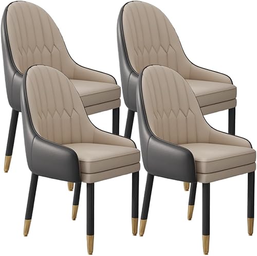 Miniatura 49 de YVYKFZD Sillas de comedor de cuero, juego de sillas de comedor, silla de cocina con patas y respaldo de madera, sillón tapizado, silla auxiliar