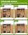 Garveelife Shed Outdoor Storage Cabinet, Wooden Garden Sheds, Outside Tool Organizer with Waterproof Roof, Shelves and Lockable Door for Patio Hallway and Backyard (Natural, 48.8"x15"x63.8")