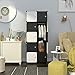 Homidec, armadio portatile a 10 cubi con asta appendiabiti per vestiti, armadietti, armadietti, armadietti, per camera da letto, casa, vestiti, scarpe, giocattoli