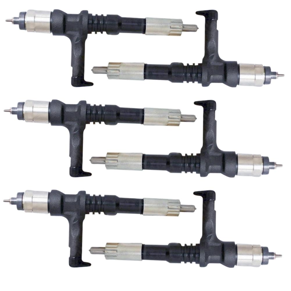 Zrvarafus Onecolor Fuel Injector Compatible With Excavator Models Fc450-8, Pc350-7, Pc400-7, Pc450-7, Pc550 And Wheel Loaders Wa320, Wa470 – Replaces Part Numbers 095000-6070 And 6251-11-3100