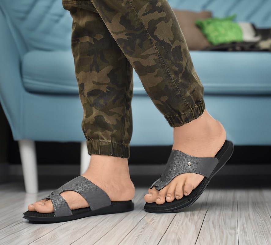 Image of HEALTH FIT Ortho Care Super Extra Soft Anti-Skid Doubleu Flip-Flops Orthopedic Chappal /Slipper Breathable Soft Sole Ultra-Lightweight Slipper for Men's 7016