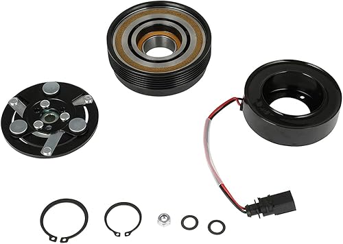SCITOO Embrague del compresor de CA para 2000-2006 apto para Audi TT para Volkswagen para Jetta 1.8L CO 1233JC