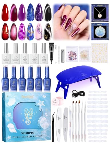 Image of Beetles Midnight Vampire Lucky Box Scorpio Zodiac Fall Gel Nail Polish Kit