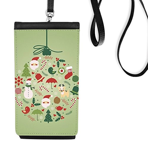 Sac à main suspendu téléphone portefeuille faux cuir vert