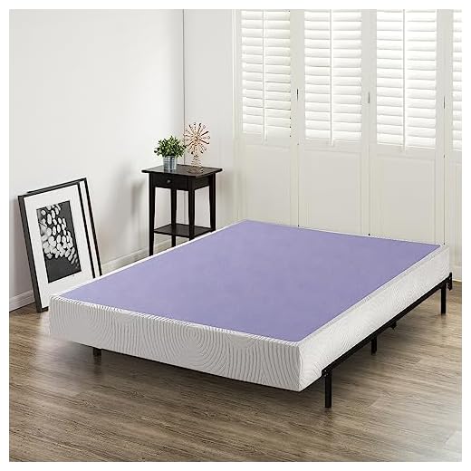 Zinus Edgar 8 Inch Wood Box Spring / Mattress Foundation / Sturdy Wood Structure / High Profile / Easy Assembly, Full