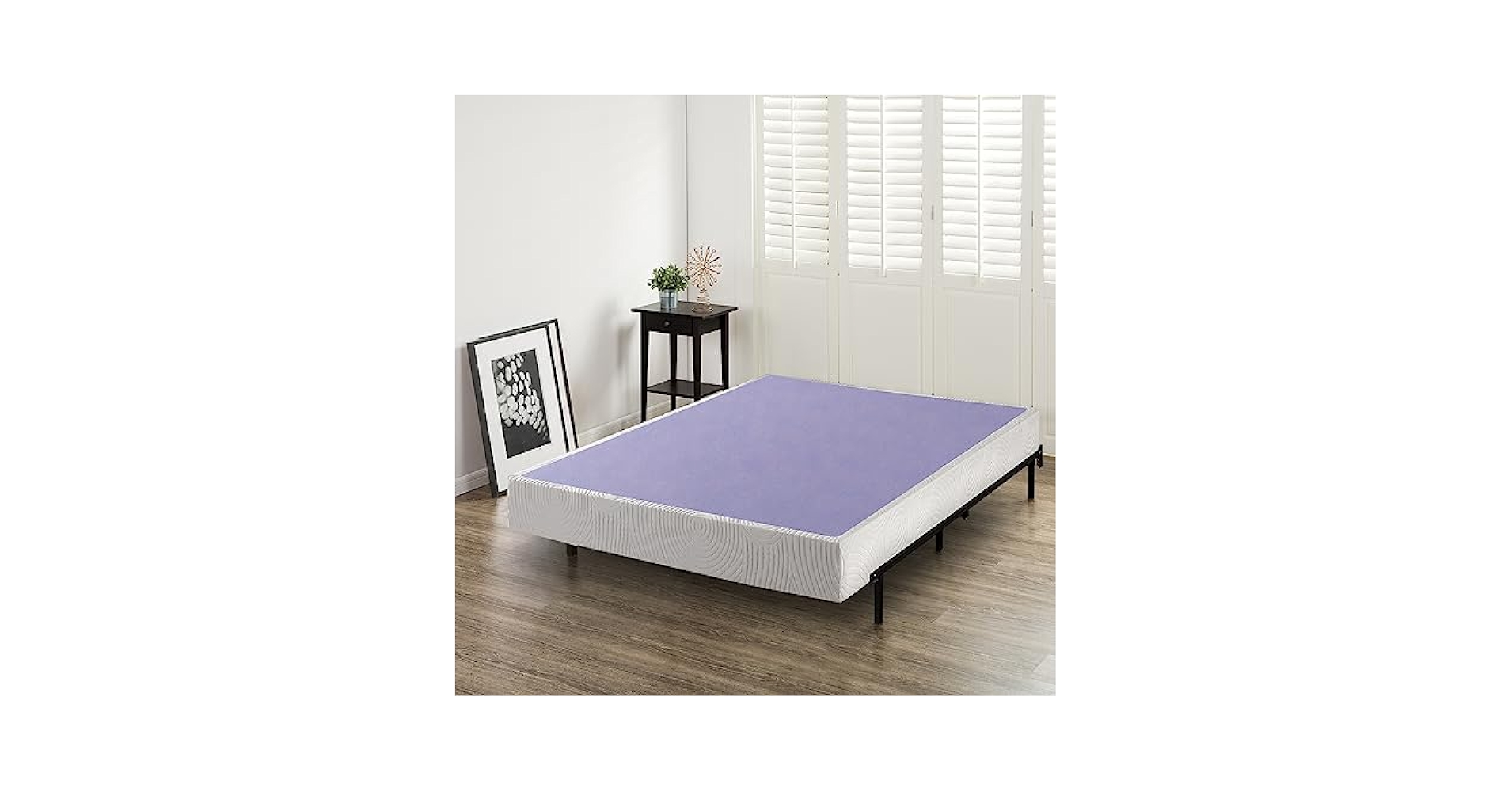 Amazon.com: ZINUS Edgar 8 Inch Wood Box Spring, Mattress