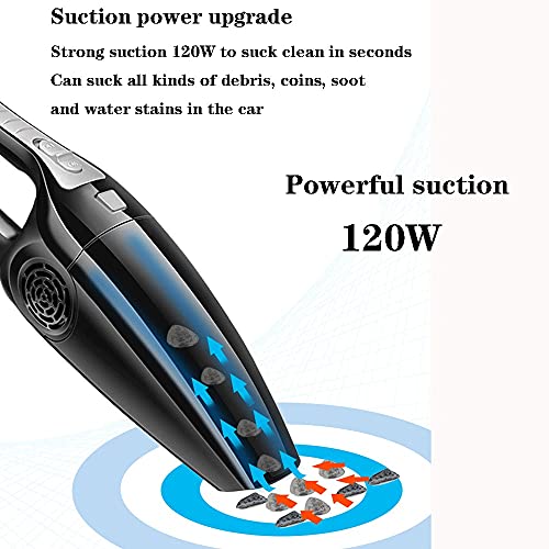 LXQGR Auto stofzuiger veel sterkere afzuiging drinkbare handheld auto stofzuiger met 16.4FTPower-koord… - Image 3