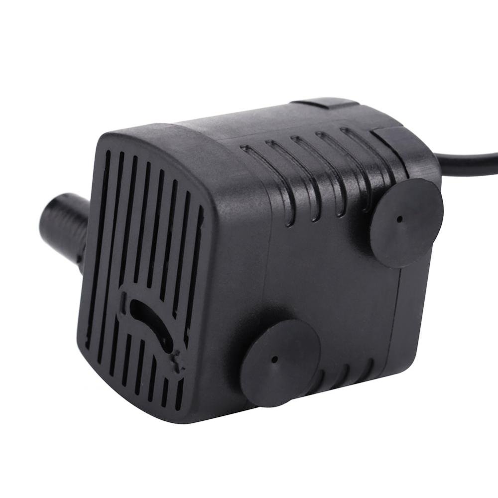 Pompe à eau solaire pour bassin solaire Kit de panneau pompe submersible pour fontaines de jardin, 7 V, 1,2 W, 200 l/h, 60 cm, hauteur maximale de l'eau