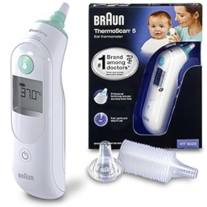 Braun IRT6020 Contactthermometer, LCD, AA Mignon, 330 g, 162 x 58 x 205 mm, 20 stuks