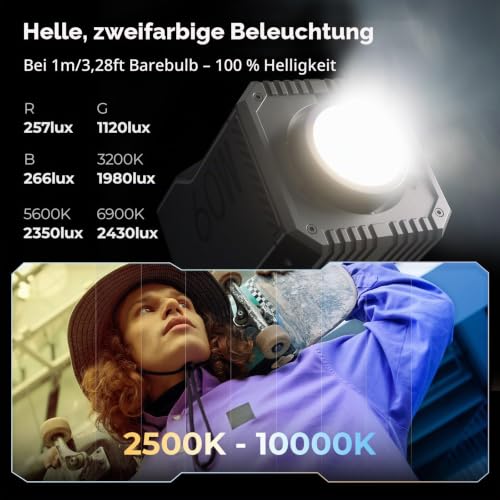 SMALLRIG RC 60C RGB LED-Videoleuchte, 2500K-10000K, PD-Schnellladung – 4808 – Ansicht 6