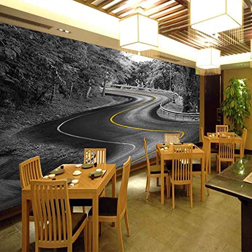 Papier peint canevas autoroute grise en impression HD 3D - 4