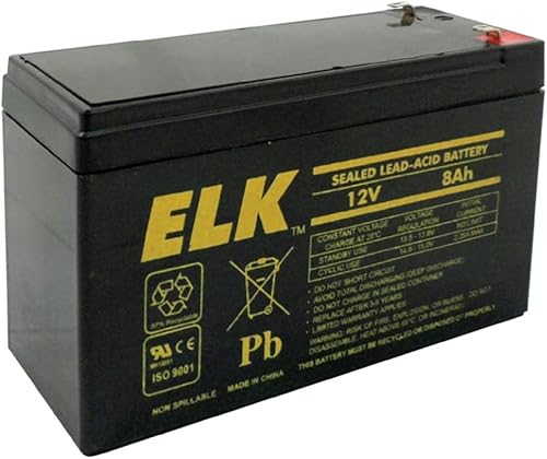 Elk ELK-1280 12V 8Ah Batería de plomo sellada