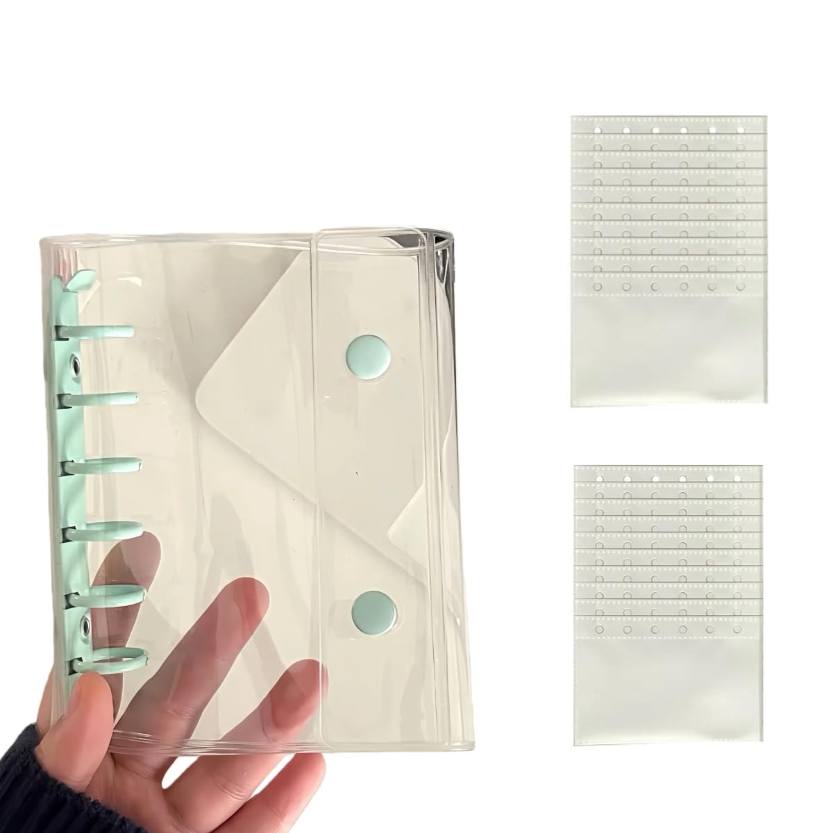 Amazon.co.jp: 【リフィル20枚付】シール帳 A7サイズ システム手帳